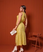 Vestido Adriane Amarelo Floral