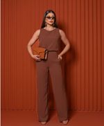 Conjunto Raquel Marrom Cappuccino