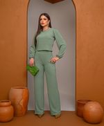 Conjunto Rebeca Verde Chá