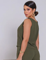 Blusa Raquel Verde Militar