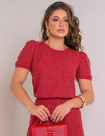 Blusa Danielle Vermelho Mescla