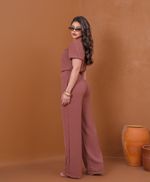 Conjunto Cecília Marrom Cappuccino