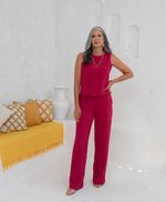 Conjunto Raquel  Vermelho Rosado