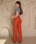 Blusa Manga Curta em Tweed - Cloe - Cinza