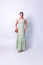 Conjunto Celeste Laise Verde Chá