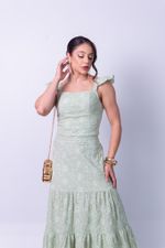 Conjunto Celeste Laise Verde Chá