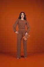Conjunto Rebeca Marrom Cobre