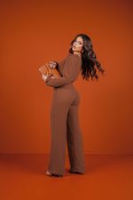 Conjunto Rebeca Marrom Cobre