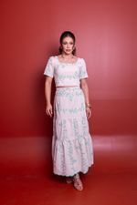 Conjunto Rafaela Cru Floral Verde 