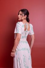 Conjunto Rafaela Cru Floral Verde 