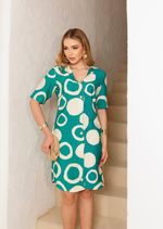 Chemise Lorrana Verde Poá