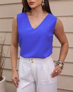 Blusa Celita Azul Royal