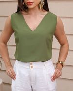 Blusa Celita Verde Militar