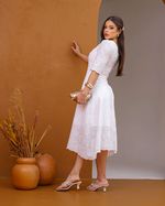 Vestido Denise Laise  Branco