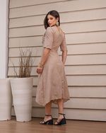 Vestido Denise Laise Areia