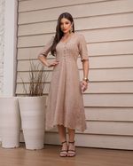 Vestido Denise Laise Areia