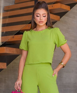 Blusa Cecília Verde Lima