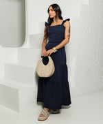 Conjunto Celeste Azul Marinho