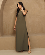Vestido Débora Verde Militar