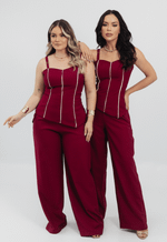 Conjunto Charlotte Marsala