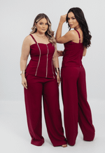 Conjunto Charlotte Marsala