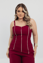 Conjunto Charlotte Marsala