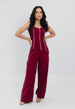 Conjunto Charlotte Marsala