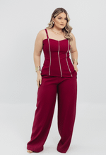 Conjunto Charlotte Marsala