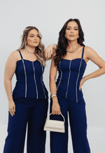 Conjunto Charlotte Azul Marinho