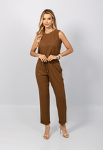 Conjunto Flávia Marrom Castanho