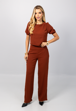 Conjunto Cecília Marrom Cobre