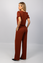 Conjunto Cecília Marrom Cobre
