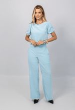 Conjunto Cecília Azul Mescla