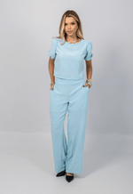 Conjunto Cecília Azul Mescla