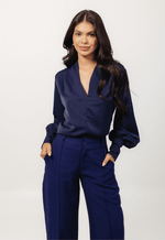 Blusa Realeza  Azul Marinho
