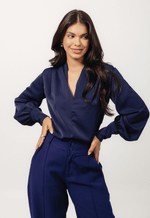 Blusa Realeza  Azul Marinho