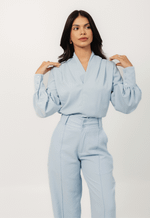 Blusa Realeza Azul Bebê