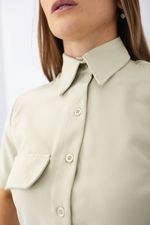 Camisa Laís Verde Malva