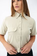 Camisa Laís Verde Malva