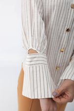 Camisa Regina Caramelo Listrada