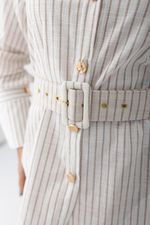 Camisa Regina Caramelo Listrada