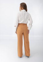 Camisa Regina Caramelo Listrada
