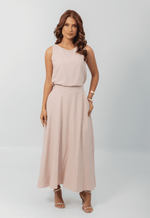Conjunto Carmélia Risca De Giz Rosé