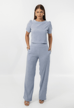 Conjunto Cecília Azul Royal Mescla