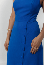 Vestido Pérola Azul Royal