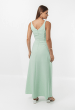 Vestido Pérola Verde Chá