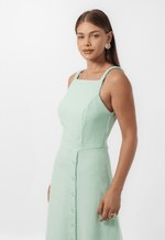 Vestido Pérola Verde Chá