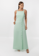 Vestido Pérola Verde Chá