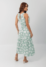 Vestido Adriane Verde Floral