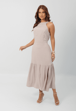 Vestido Adriane Areia